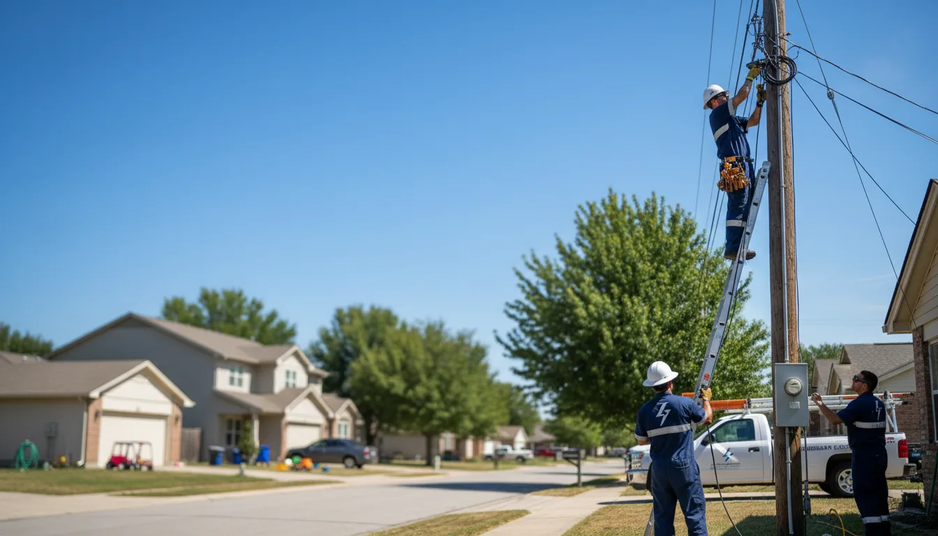 Residential electrician providing installation services in Saint Libory, IL